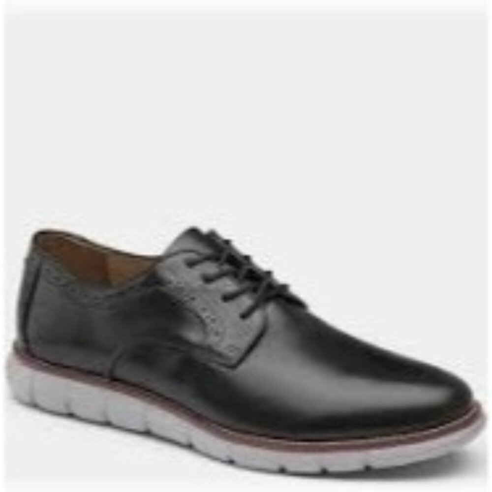 Johnston & Murphy Mens Holden Leather Memory Foam Shoes Size 11M Black 7926 EUC